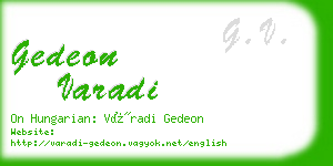 gedeon varadi business card
